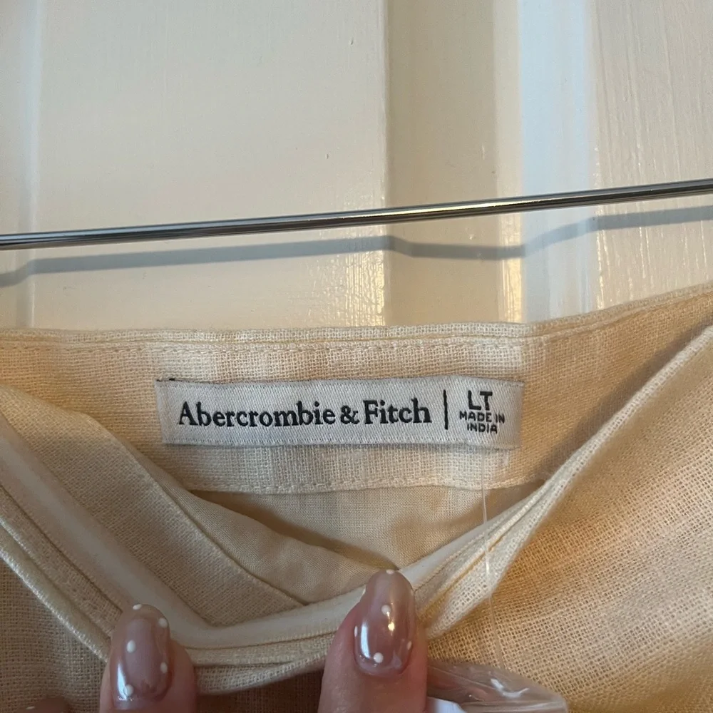 Abercrombie & Fitch Strapless Floral Midi Dress/Skort in Yellow, Olive & Brown - Picture 2 of 5